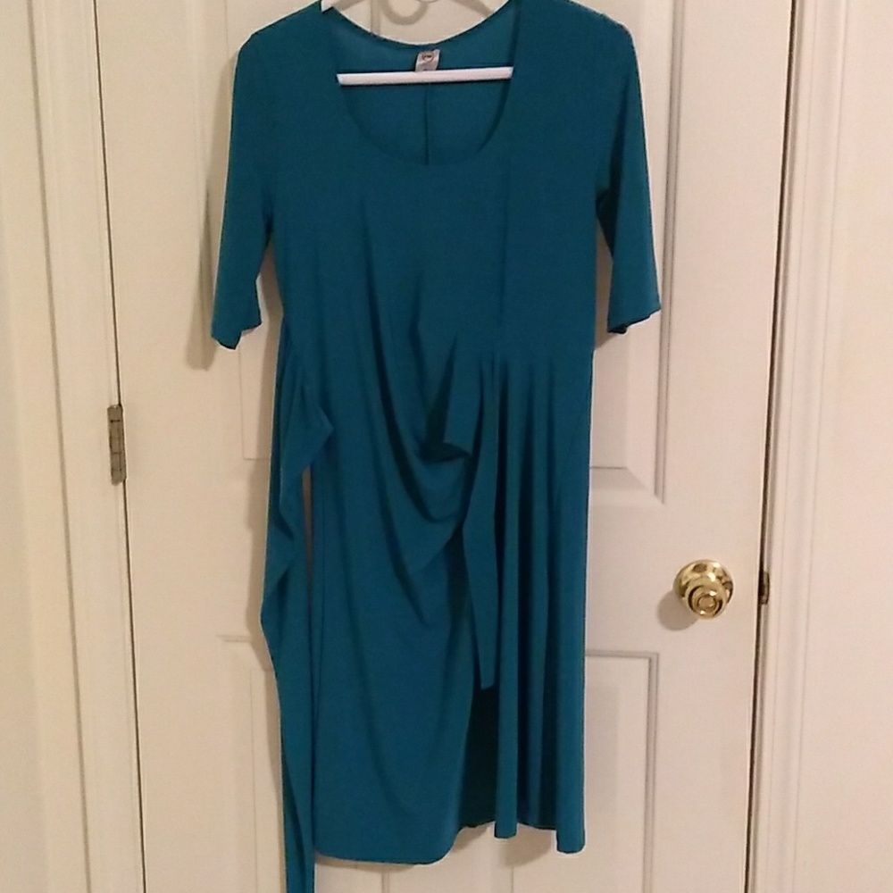 JW maternity teal dress
